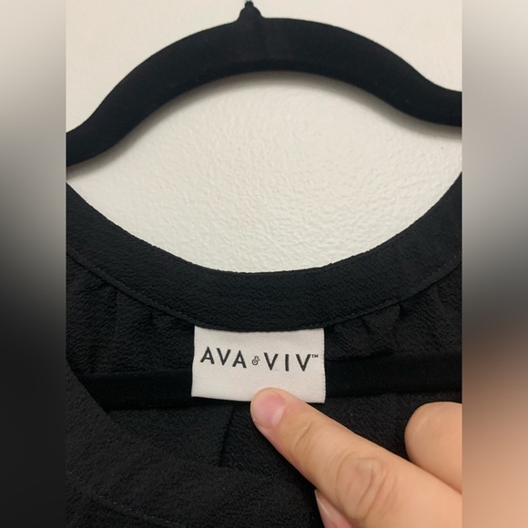 Ava & Viv womens black tank top - Picture 2 of 3